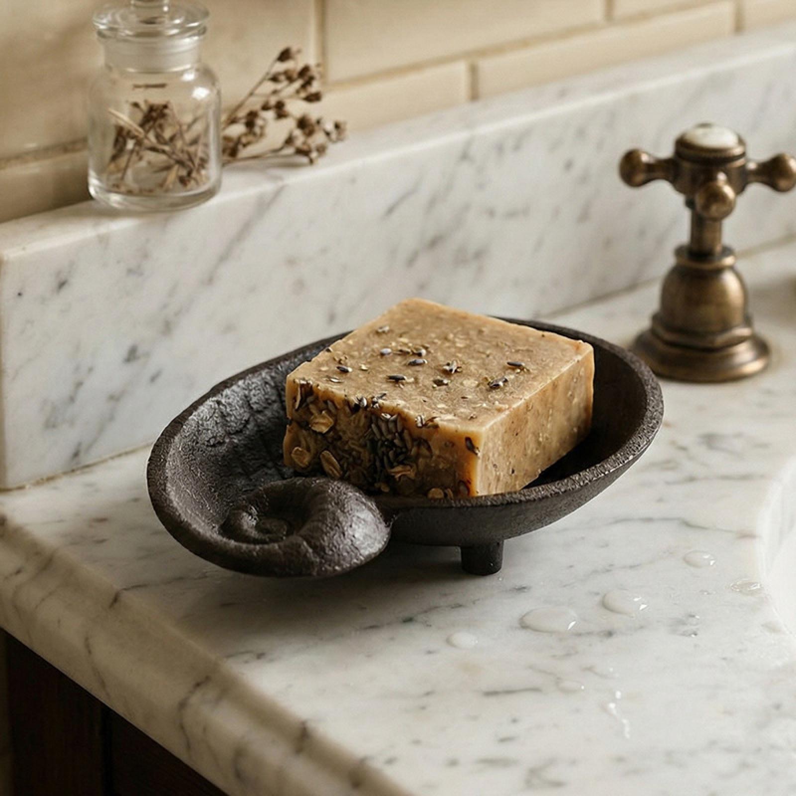 Home Bar Sink - Porta Jabón de Hierro Resistente, Estilo