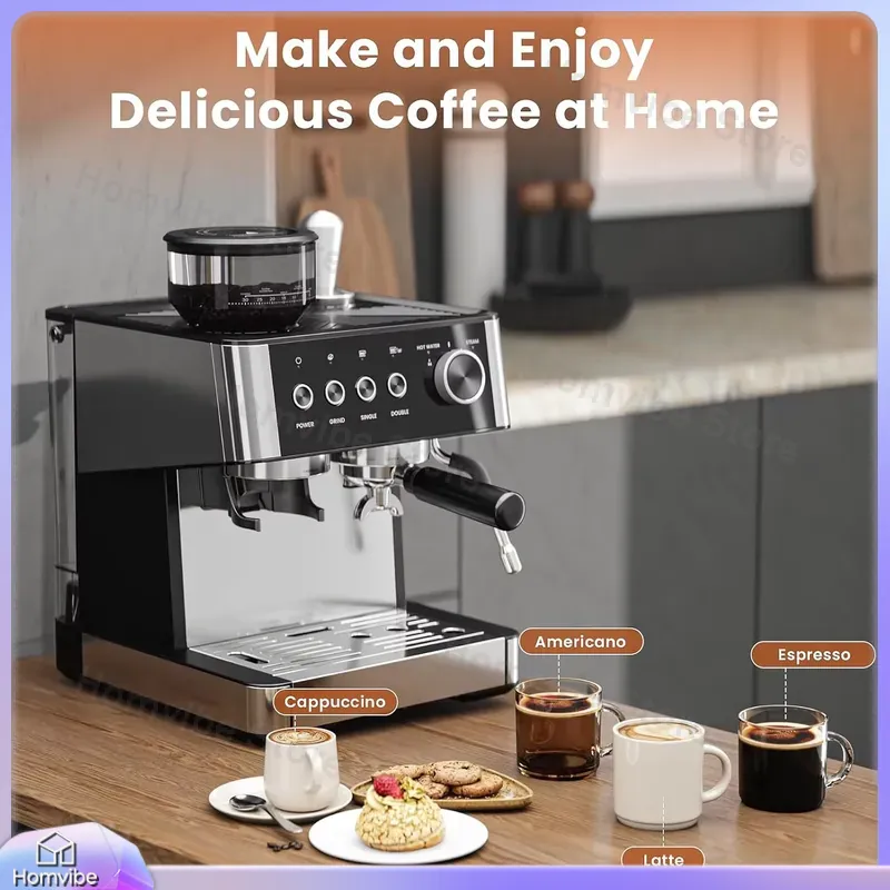 Cafetera Espresso de 20 Bares  - Home Bar And Coffee reseña y precio