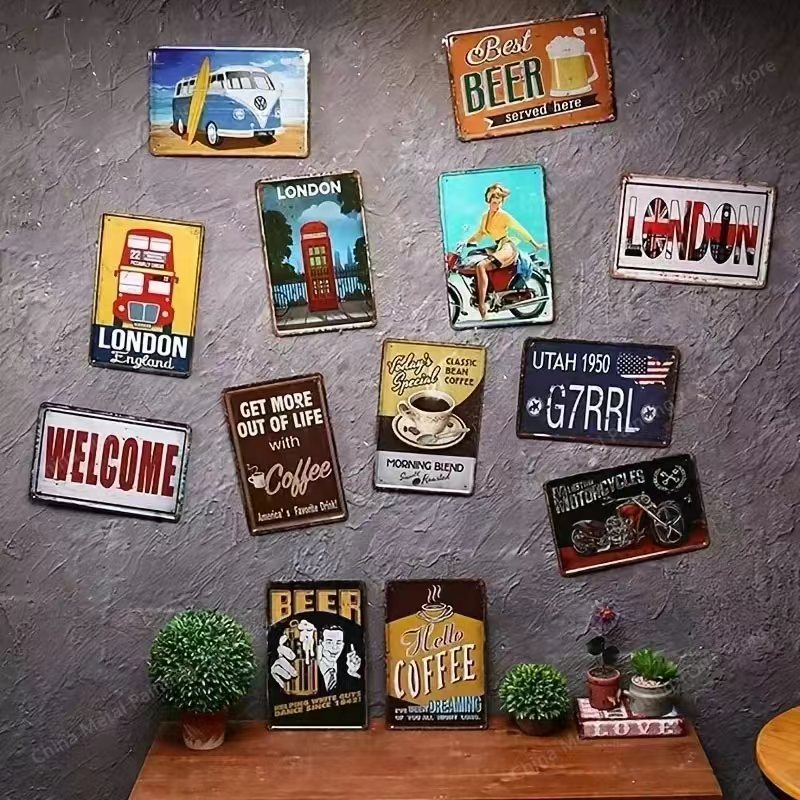 Letreros de Metal, placas de M - Home Bar Accessories reseña y precio
