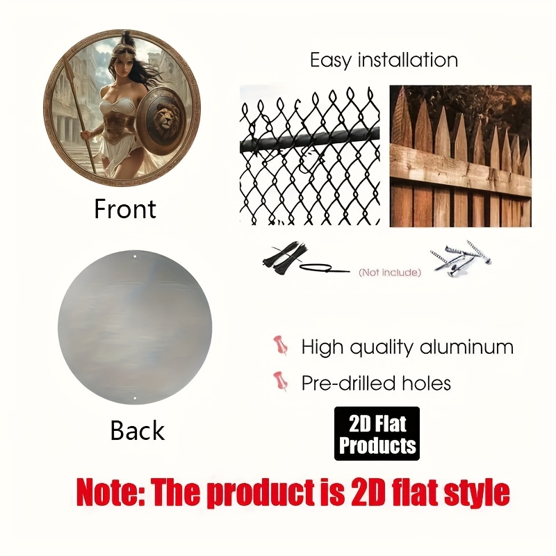 Arte de Pared Redondo de Guerr - Home Bar Accessories reseña y precio